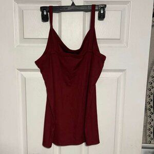 2 Fitted Tank Tops – XXL, Dark Brick Red & Dark Olive Green, Brand New